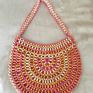 The Sak Boho Wooden Beaded Bag